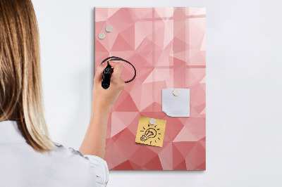 Dry erase board magnetic Triangles abstraction