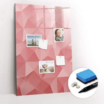 Dry erase board magnetic Triangles abstraction