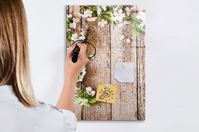 Dry erase magnetic board Flowers on boards