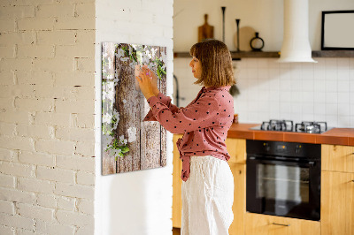 Dry erase magnetic board Flowers on boards
