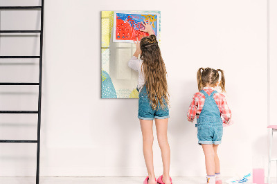 Dry erase board magnetic Light concrete
