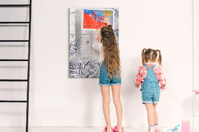 Dry erase magnetic board Frame decorative