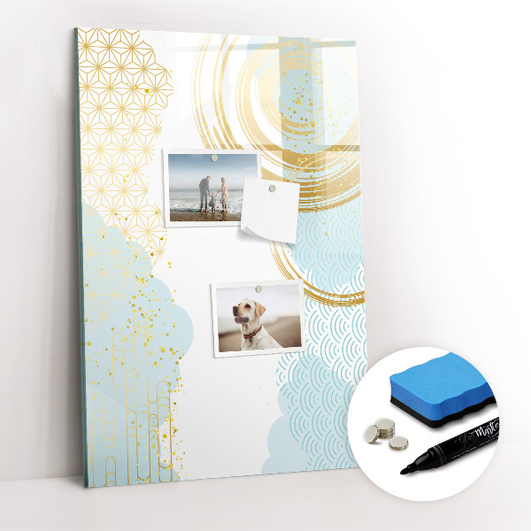 Dry erase board magnetic Palm leaves