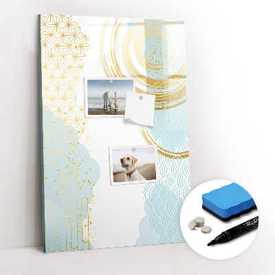 Dry erase board magnetic Palm leaves