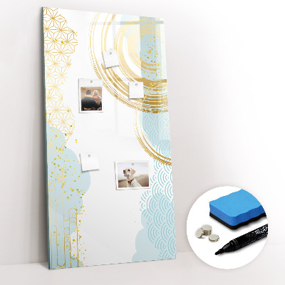Dry erase board magnetic Palm leaves
