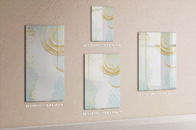 Dry erase board magnetic Palm leaves