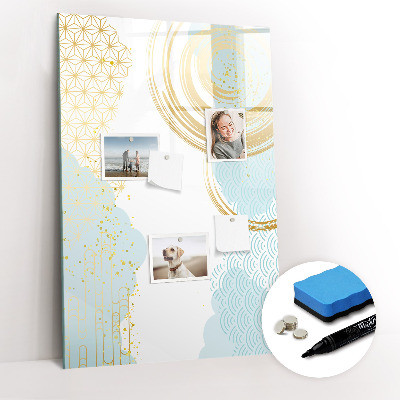 Dry erase board magnetic Palm leaves