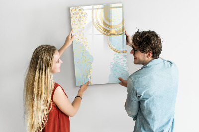 Dry erase board magnetic Palm leaves