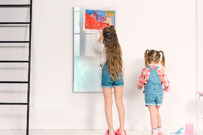 Dry erase magnetic board Decorative abstract