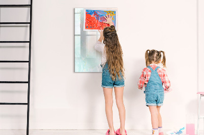 Dry erase magnetic board Decorative abstract