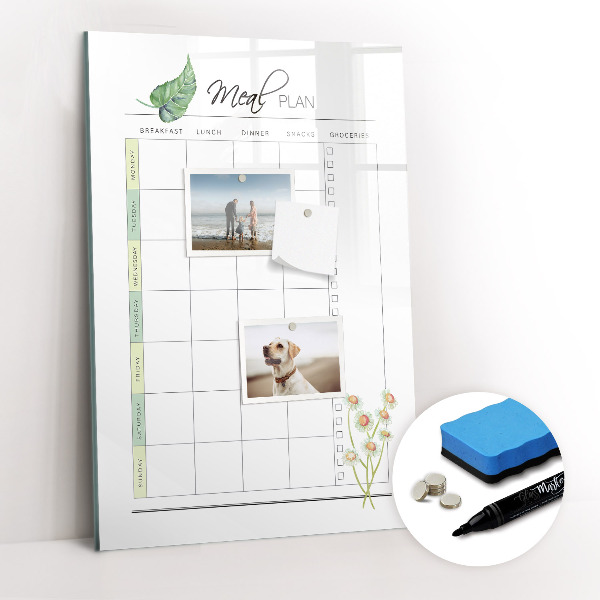 Dry erase board magnetic Pastel abstract
