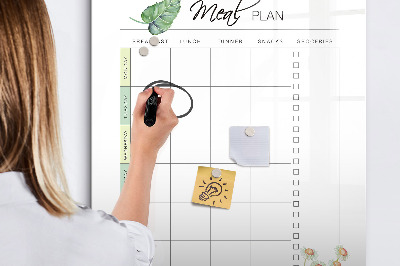 Dry erase board magnetic Pastel abstract