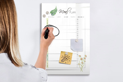 Dry erase board magnetic Pastel abstract