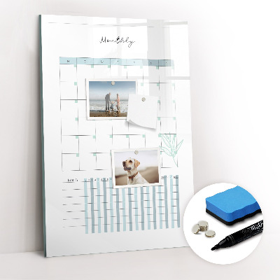 Dry erase board magnetic Yearly planner