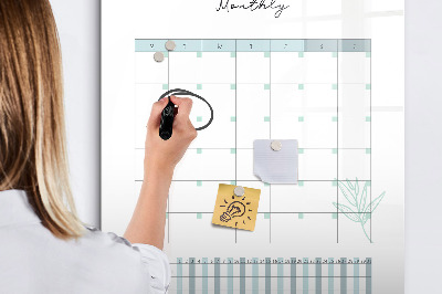 Dry erase board magnetic Yearly planner