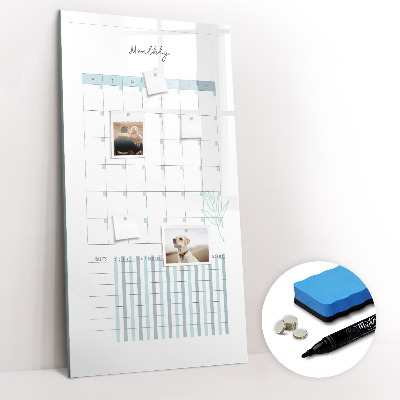 Magnetic drawing board Yearly planner