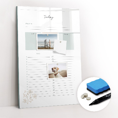 Dry erase board magnetic Weekly planner