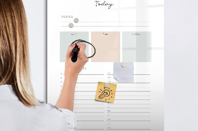 Dry erase board magnetic Weekly planner