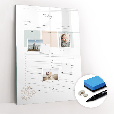 Dry erase board magnetic Weekly planner