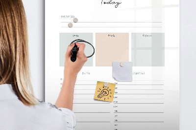 Dry erase board magnetic Weekly planner