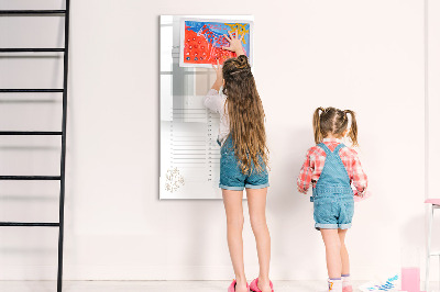 Dry erase board magnetic Weekly planner