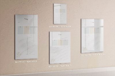Dry erase board magnetic Weekly planner