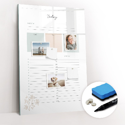 Dry erase board magnetic Weekly planner