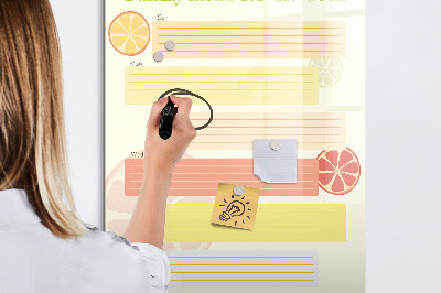 Dry erase magnetic board Today planner