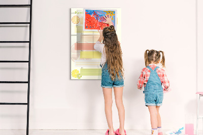 Dry erase magnetic board Today planner