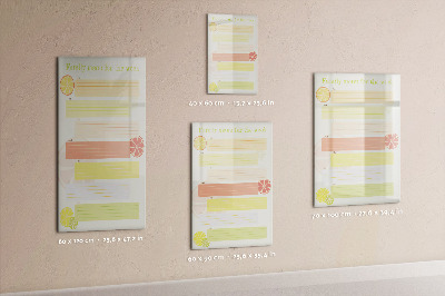 Dry erase magnetic board Today planner