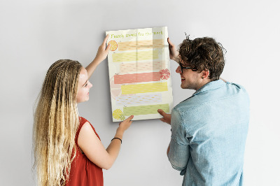Dry erase magnetic board Today planner