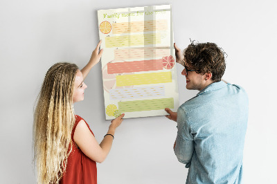 Dry erase magnetic board Today planner