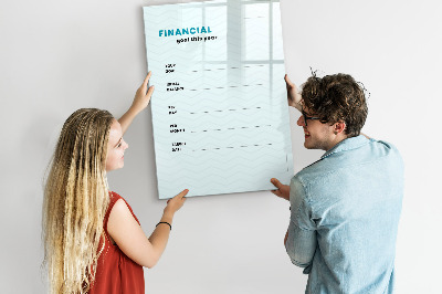 Magnetic board with marker Marble