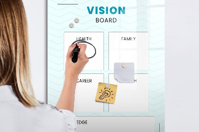 Dry erase magnetic board Financial planner