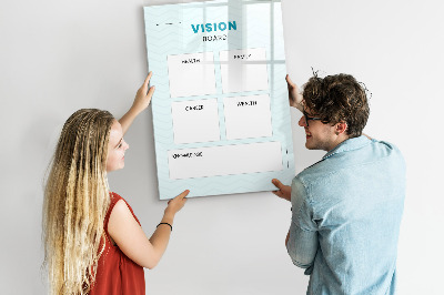 Dry erase magnetic board Financial planner