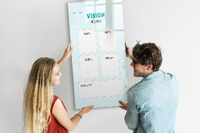 Dry erase magnetic board Financial planner