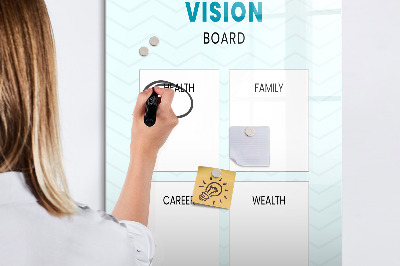 Dry erase magnetic board Financial planner