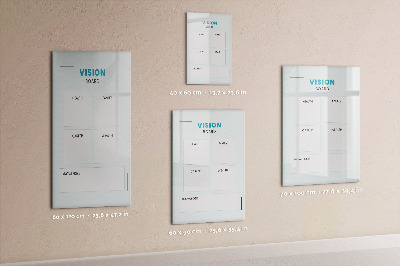 Dry erase magnetic board Financial planner