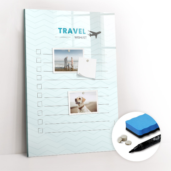 Dry erase board magnetic Health planner