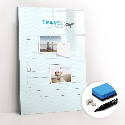 Dry erase board magnetic Health planner