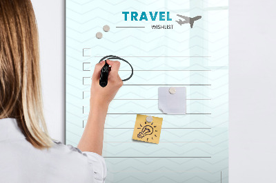 Dry erase board magnetic Health planner
