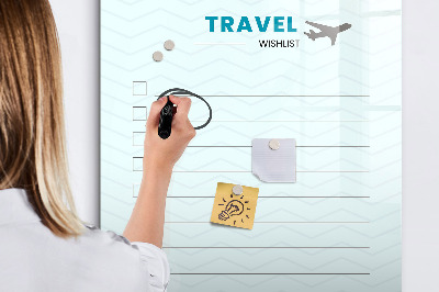 Dry erase board magnetic Health planner