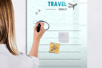 Dry erase board magnetic Health planner