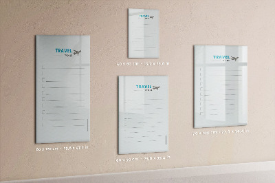 Dry erase board magnetic Health planner