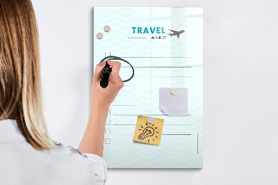 Dry erase board magnetic Health planner