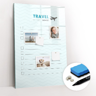 Dry erase board magnetic Health planner
