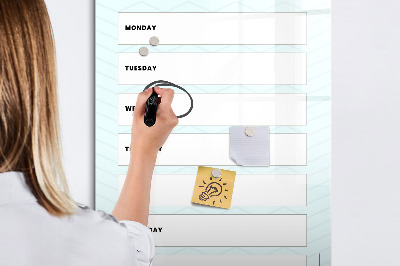 Dry erase magnetic board Travel planner