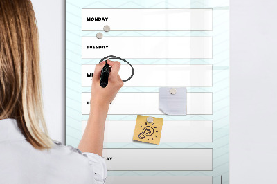 Magnetic writing board Travel planner