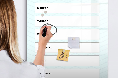 Dry erase magnetic board Travel planner
