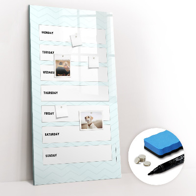 Magnetic writing board Travel planner